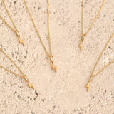 14k Lightning Bolt Charm Pendant