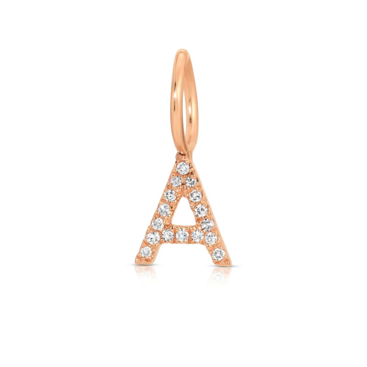 Pavé Letter Charm - MayaBrennerUK