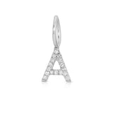 Pavé Letter Charm - MayaBrennerUK