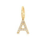 Pavé Letter Charm - MayaBrennerUK