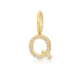 Pavé Letter Charm - MayaBrennerUK