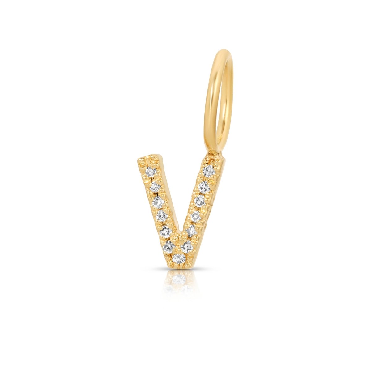 Pavé Letter Charm - MayaBrennerUK