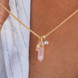 Balance Crystal Charm - Rose Quartz