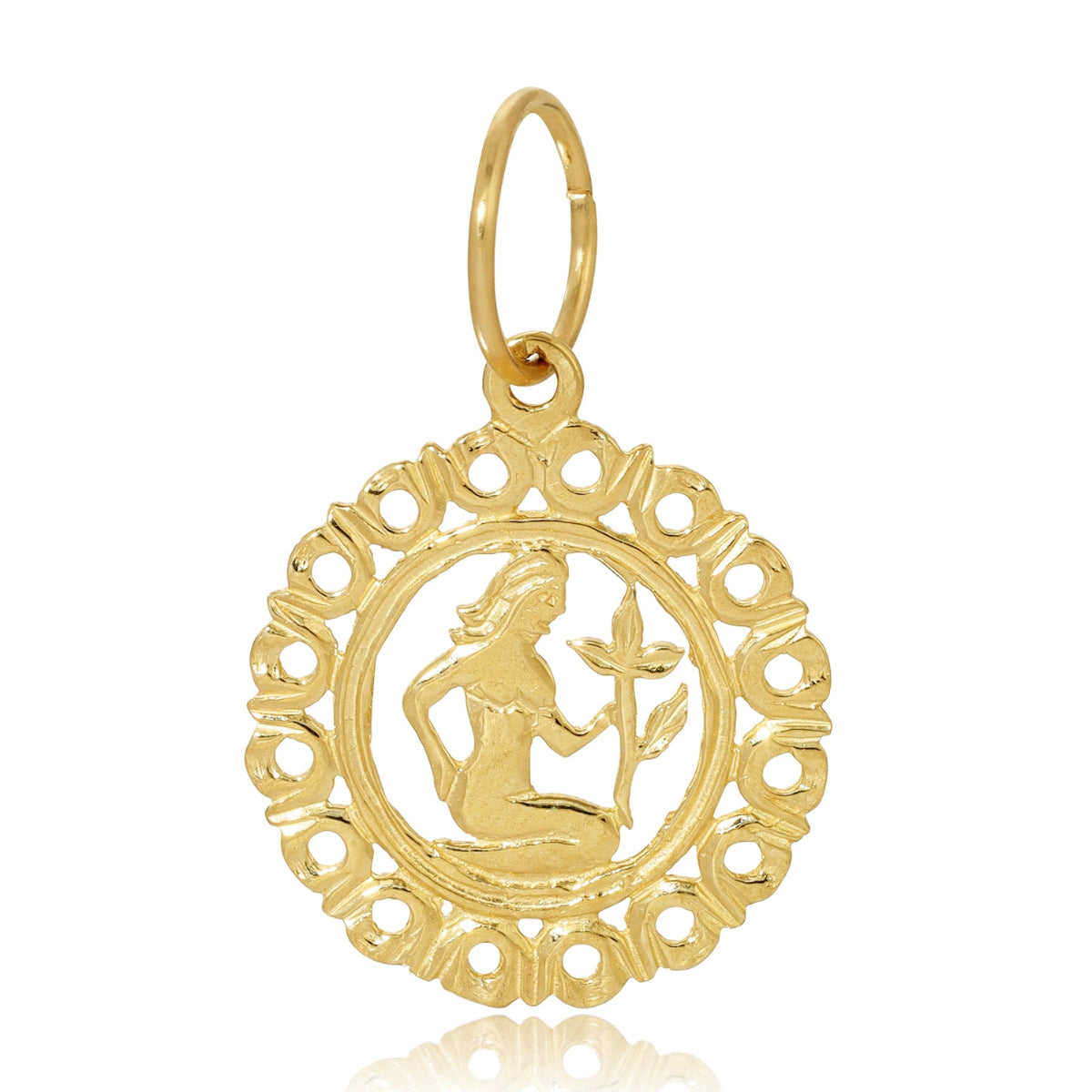 gold virgo pendant