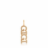 Pavé Nameplate Pendant - Gigi