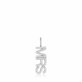 Pavé Nameplate Pendant - Mrs