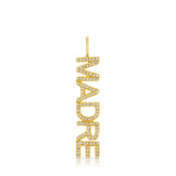 Pavé Nameplate Pendant - Madre