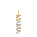 Pavé Nameplate Pendant - Mama