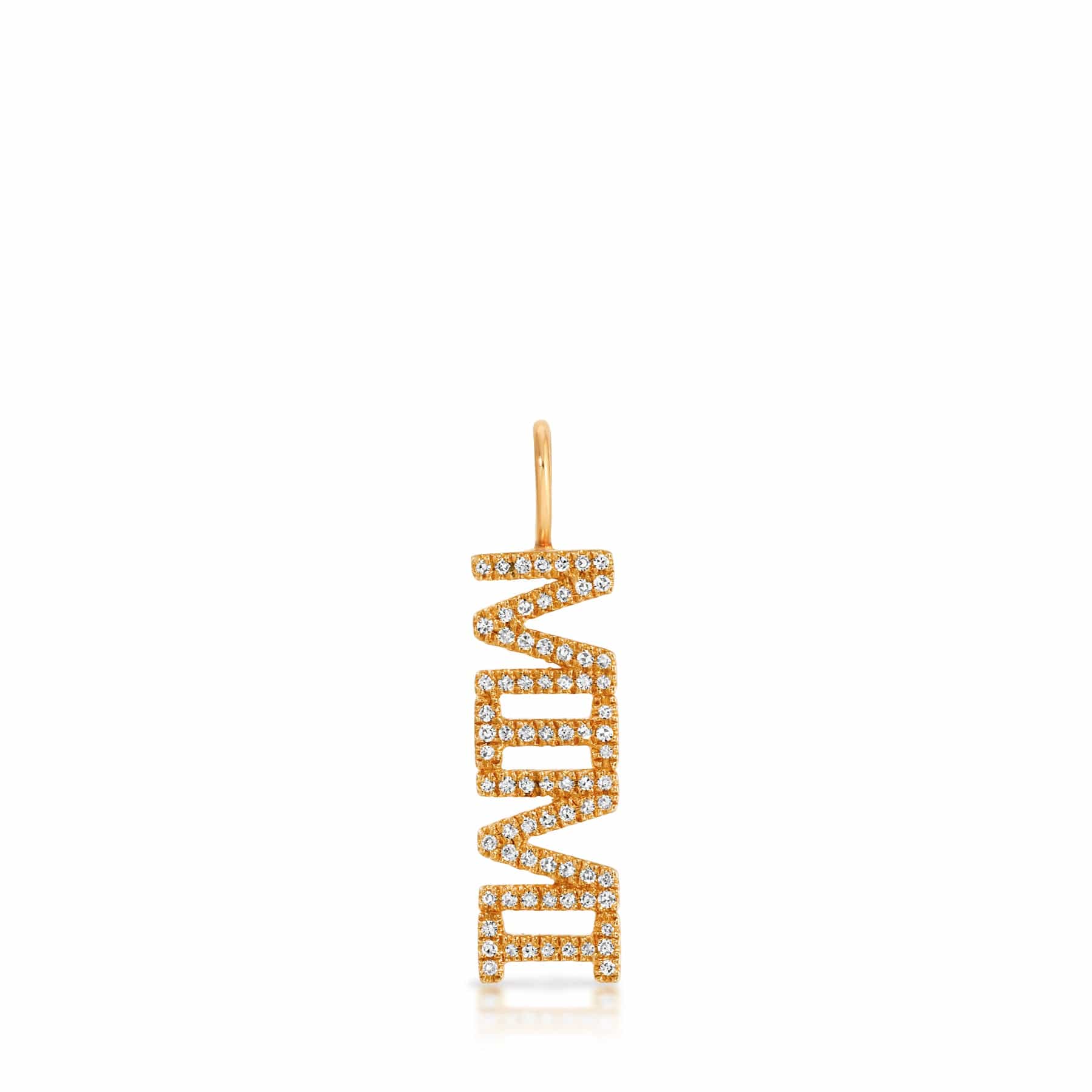 Pavé Nameplate Pendant - Mimi
