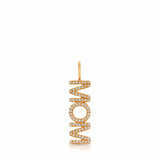 Pavé Nameplate Pendant - Mom