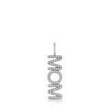 Pavé Nameplate Pendant - Mom