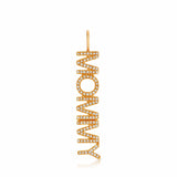 Pavé Nameplate Pendant - Mommy