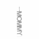 Pavé Nameplate Pendant - Mommy
