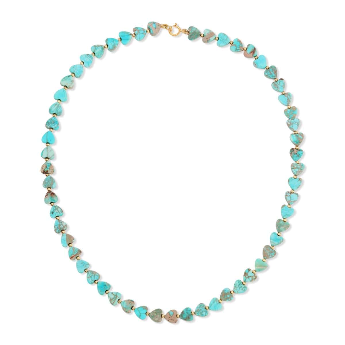 An Endless Summer Necklace - Sea + Sky on a white background.