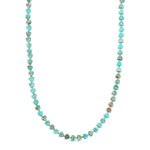 An Endless Summer Necklace - Sea + Sky on a white background.