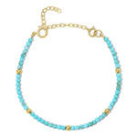 An Endless Summer Bracelet - Turqs + Caicos on a white background. 