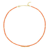 An Endless Summer Necklace - Mykonos on a white background. 