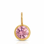 A Color Pop Pendant in Light Pink (Pink Tourmaline) on a white background. 