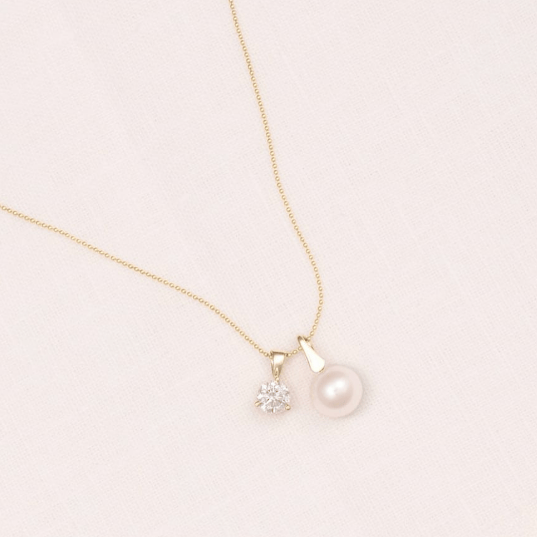 diamond and pearl necklace