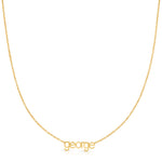 small letter nameplate in lowercase letters necklace 'george'