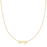 small letter nameplate in lowercase letters necklace 'george'
