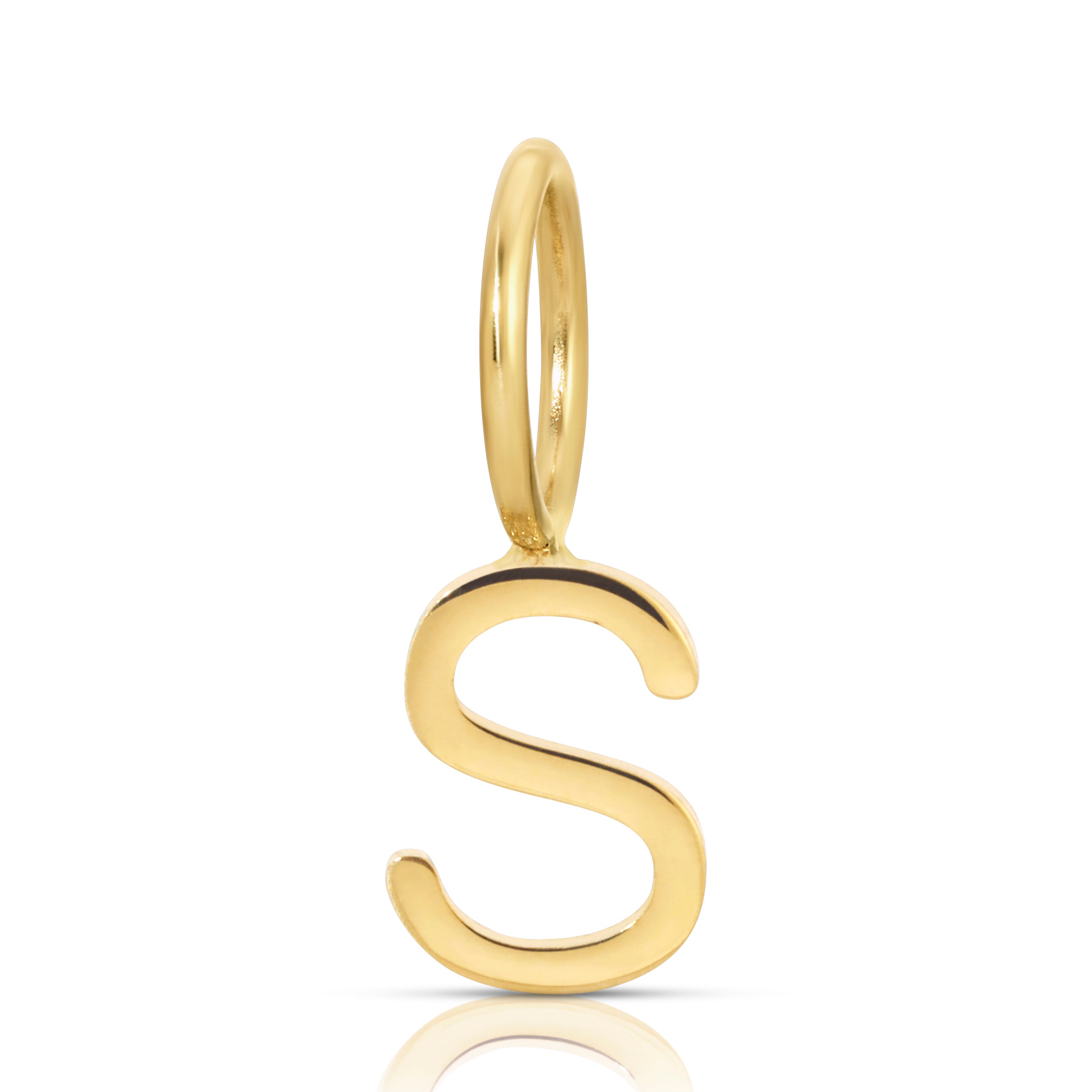 Gold Letter Charm