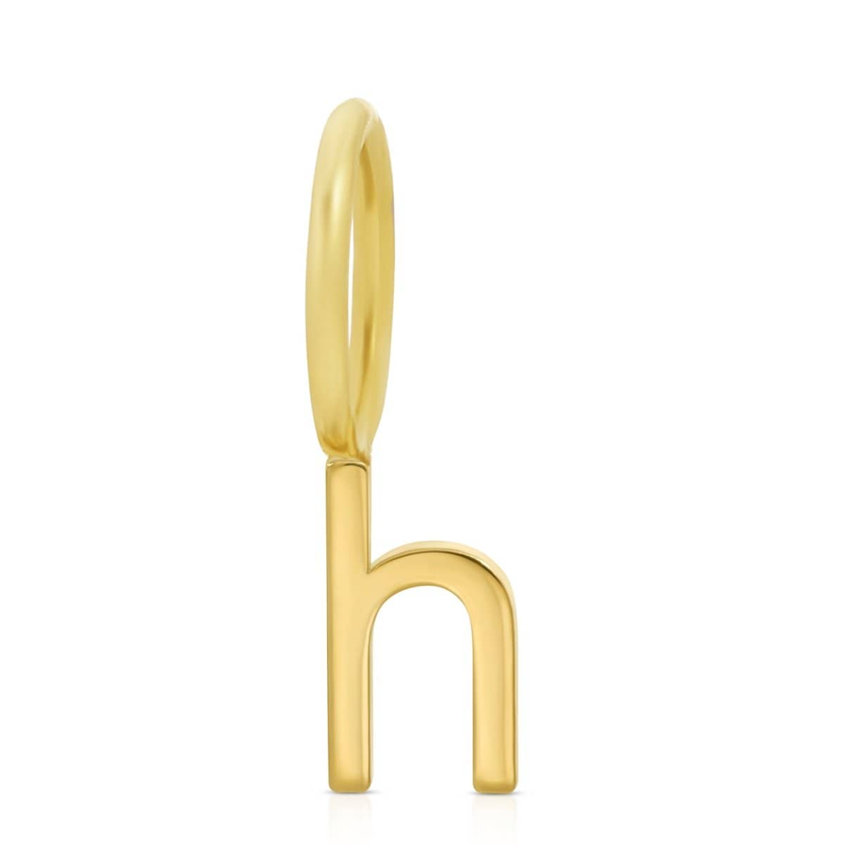 product image of gold letter H charm