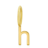 product image of gold letter H charm