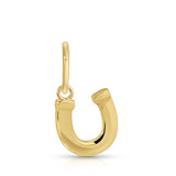 14K Horseshoe Pendant Charm