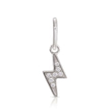 Diamond Lightning Bolt Charm Pendant