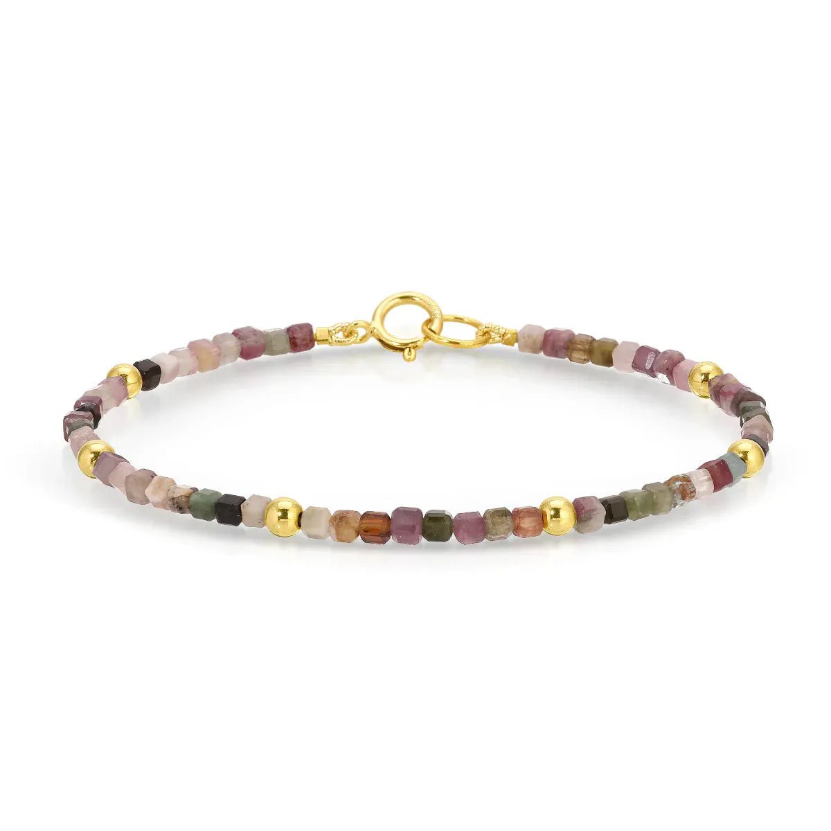 An Endless Summer Bracelet - Coral Reef on a white background. 