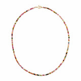 An Endless Summer Necklace - Coral Reef on a white background. 