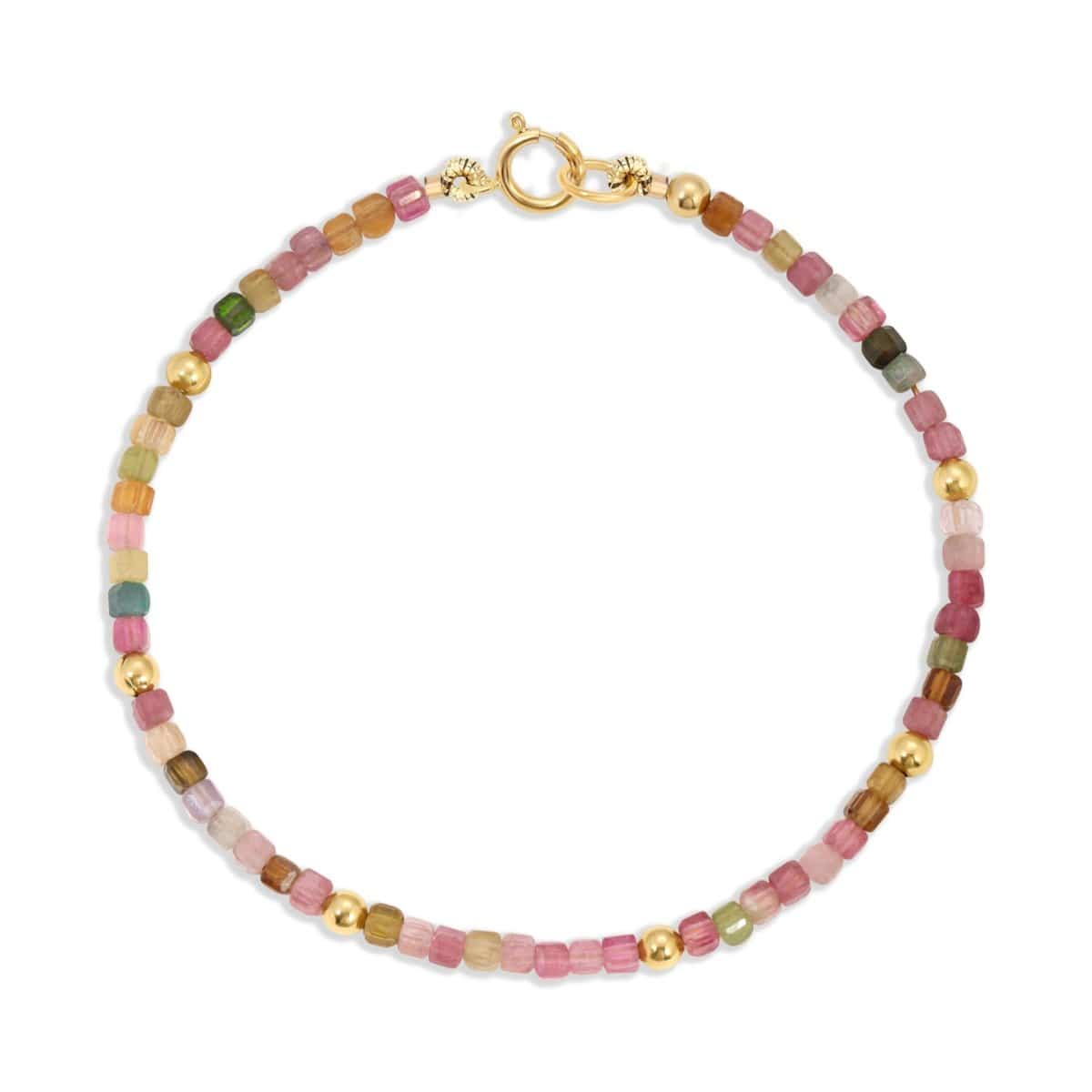 An Endless Summer Bracelet - Coral Reef on a white background. 