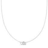 small letter nameplate 'otis' in white gold