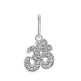14K Diamond Om Pendant Charm