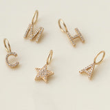 Pavé Letter Charm - MayaBrennerUK