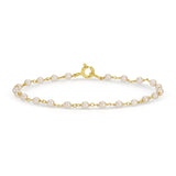 The Lily Bouquet Bracelet on a white background. 