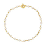 The Lily Bouquet Bracelet on a white background. 