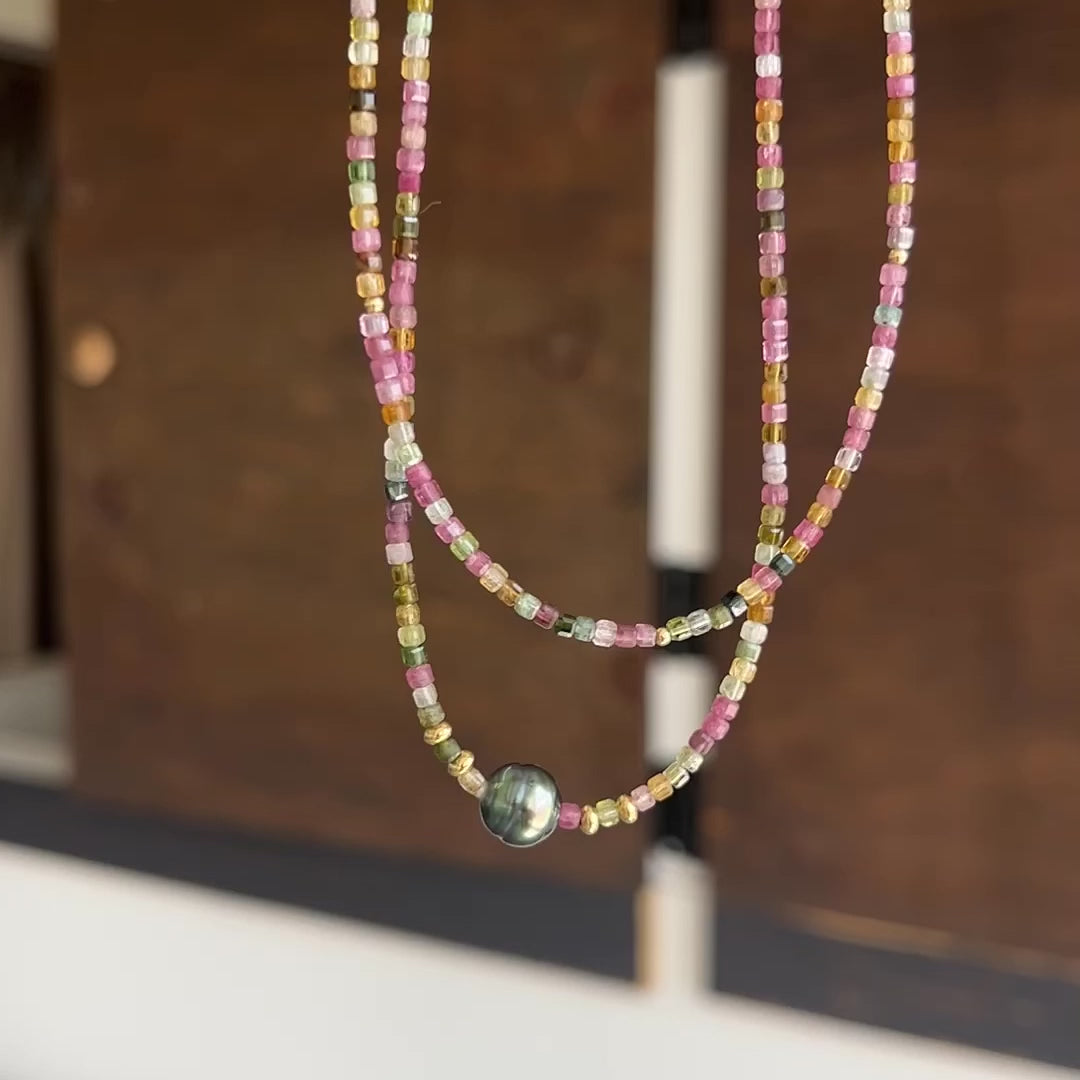 A video of two Endless Summer Necklaces - Coral Reef and Sweet Escape. 