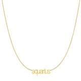Petite Zodiac Necklace - MayaBrennerUK
