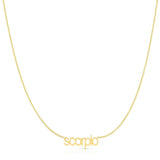 Petite Zodiac Necklace - MayaBrennerUK