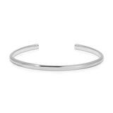 A sterling silver Rendezvous Cuff on a white background. 
