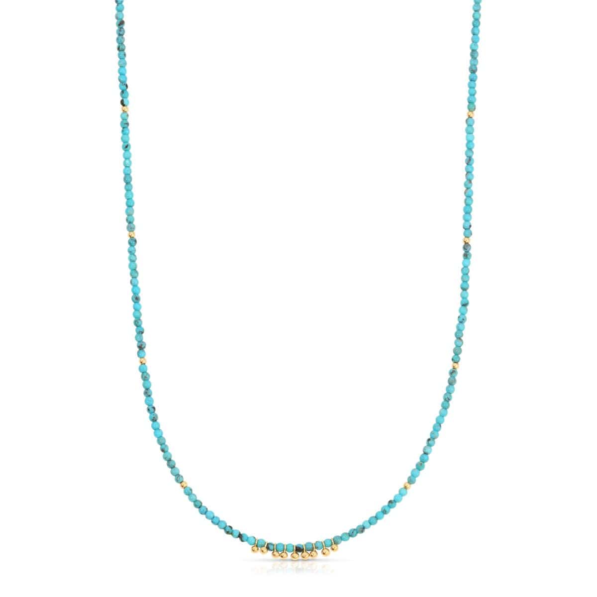 An Endless Summer Necklace - Turqs + Caicos on a white background. 