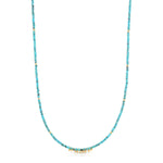 An Endless Summer Necklace - Turqs + Caicos on a white background. 
