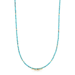 An Endless Summer Necklace - Turqs + Caicos on a white background. 