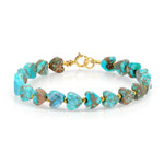 An Endless Summer Bracelet - Sea + Sky on a white background. 