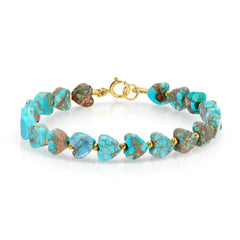 An Endless Summer Bracelet - Sea + Sky on a white background. 