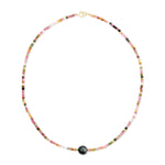 An Endless Summer Necklace - Sweet Escape on a white background. 