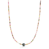 An Endless Summer Necklace - Sweet Escape on a white background. 