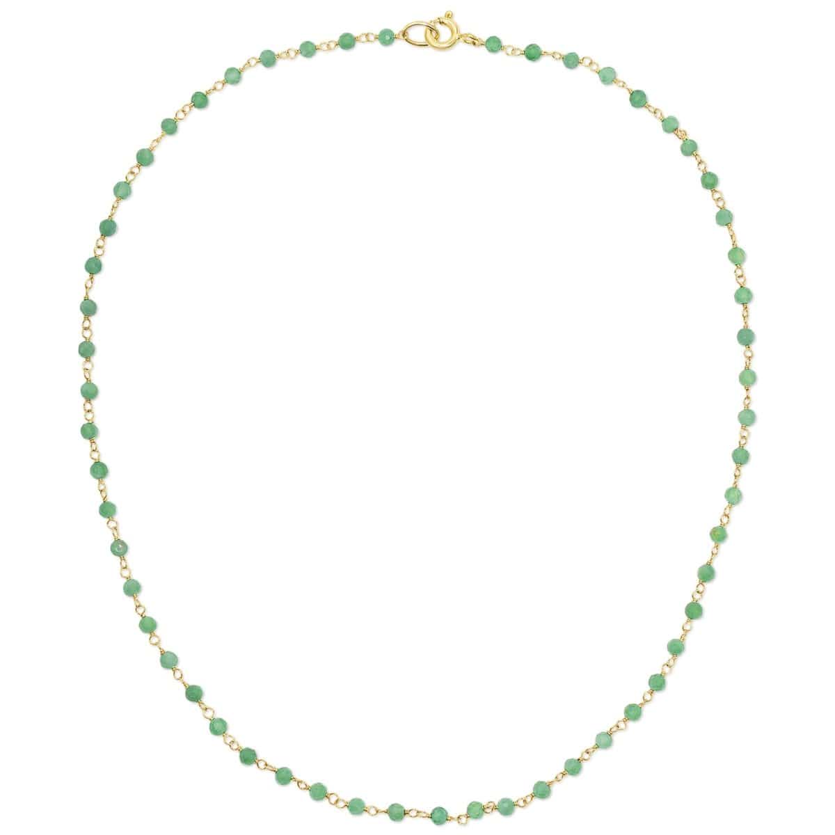 The Clover Bouquet Necklace on a white background. 